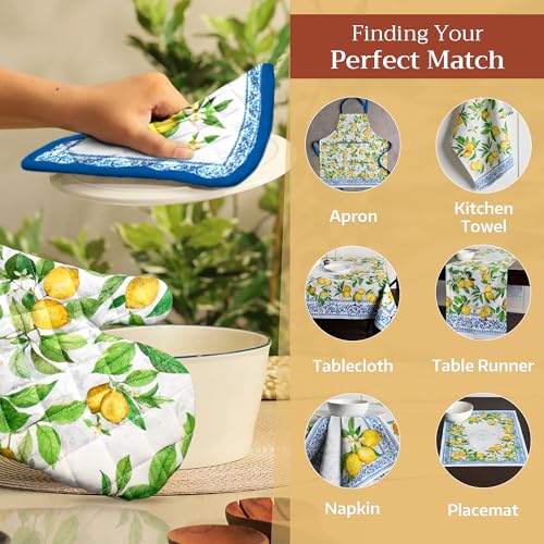 100% Cotton Oven Mitt & Pot Holder Set (2 Count)