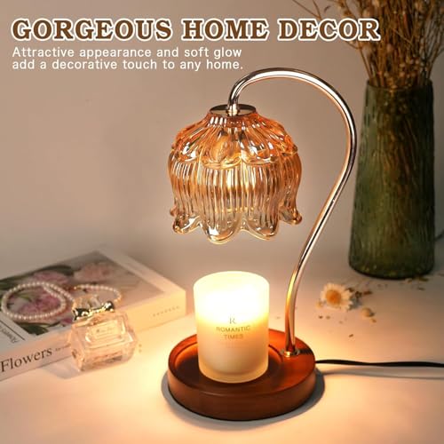 Flower Candle Warmer Lamp with Timer (2 Count)
