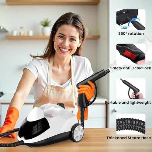 Steam Cleaner 1.5L Steamer for Cleaning Fast Heating 6