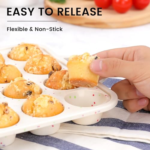 Mini Muffin Pan with Metal Reinforced Frame (2 Count)