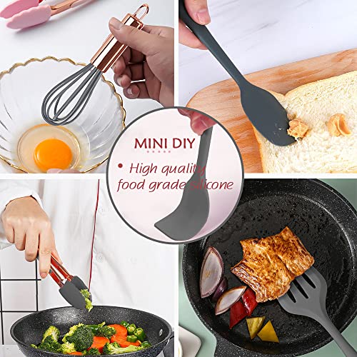 Rose Gold And Grey Mini Kitchen Utensil Small Five (5 Count)