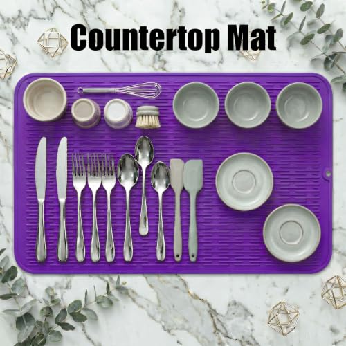 Silicone Dish Drying Mat for Multiple Usage