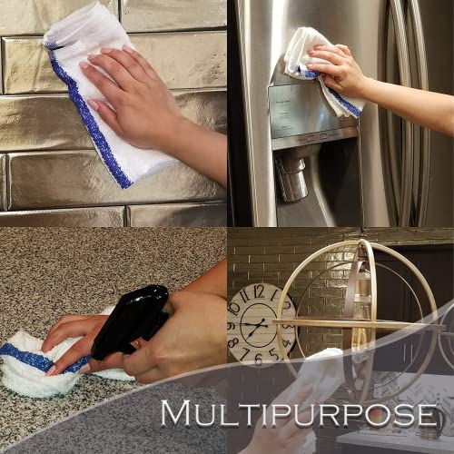 New Cotton Blend White Restaurant Bar Mops Kitchen Towels (36 Count)