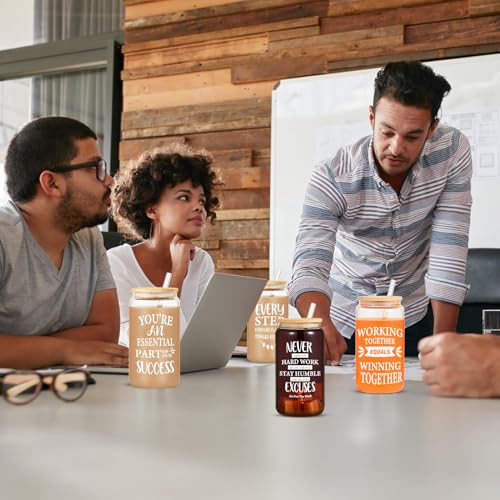 12 Pack Employee Inspiration Gifts Glass Cups (12 Count)