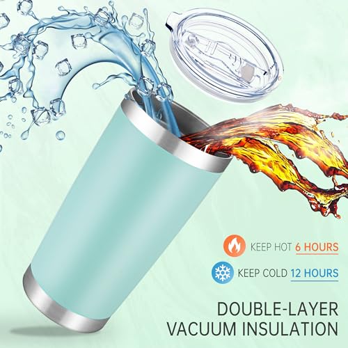 20 oz Tumblers Bulk Stainless Steel Tumbler with Lid (12 Count)