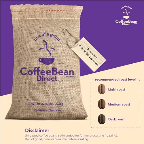 Unroasted Colombian Supremo (80 Ounce)