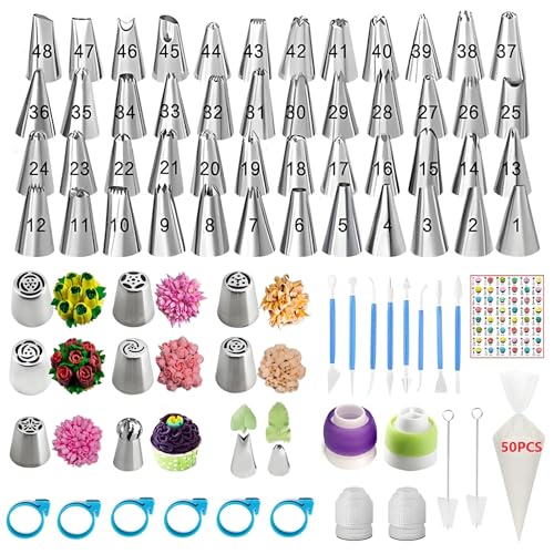 Piping Bags and Tips Set (130 Count)