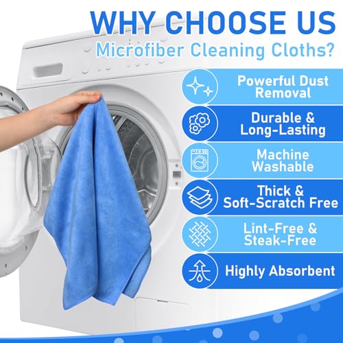 3 Pcs Extra Large Microfiber Cleaning Cloth (3 Count)