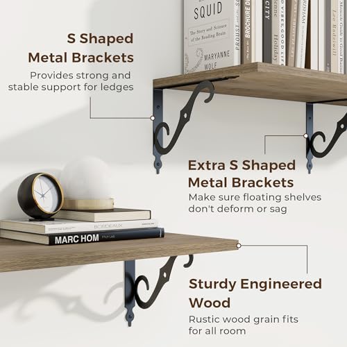 12 Inch Deep Floating Shelves for Wall