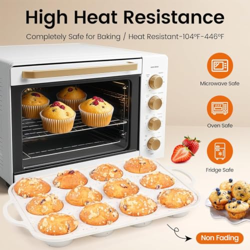Silicone Muffin Pan with Metal Reinforced Frame