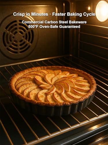 9 Inch Quiche Pans 2 Pack. Removable Bottom