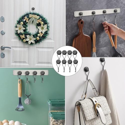 Magnetic Hooks Magnet Hook for Cruise Cabins Fridge 120LBS 6Pack (6 Count)