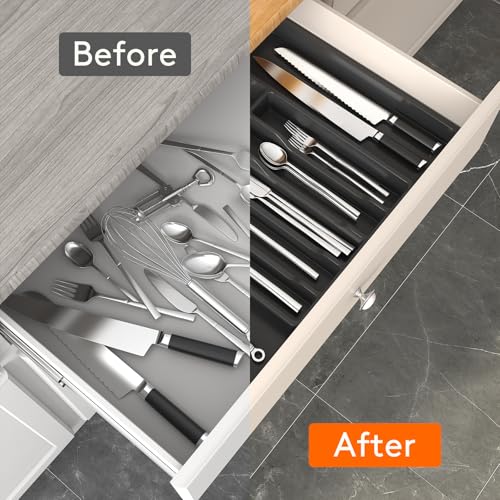 Extra Large Silverware Drawer Organizer