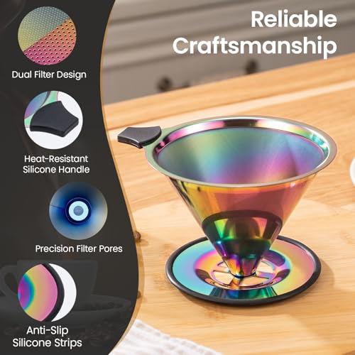 Stainless Steel Pour Over Coffee Filter