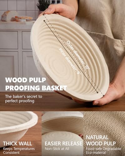Wood Pulp Banneton Bread Proofing Baskets (2 Count)