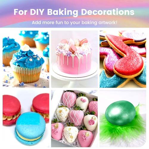 5 Colors Edible Glitter Set (5 Count)