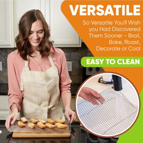 10" x 15" Stainless Steel Cooling Rack for Baking (2 Count)