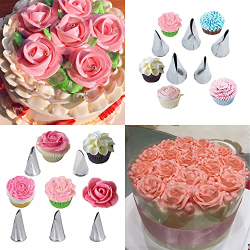 7 Pieces Set Stainless Steel Cake Decorating Tips Set (7 Count)