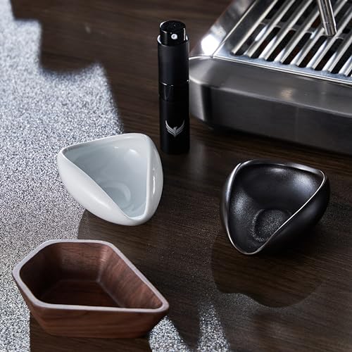 Walnut Coffee Bean Dosing Cup and RDT Spray Bottle