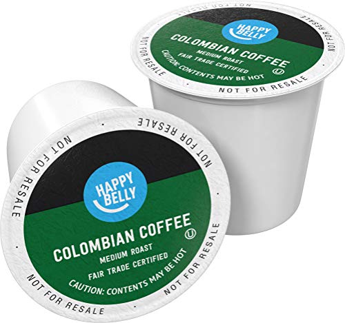 Amazon Brand Happy Belly Medium Roast Coffee Pods (100 Count)