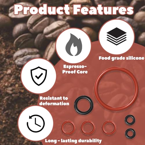 30 Pcs Silicone O Ring Kit Compatible with Saeco & Gaggia Coffee Machine (30 Count)