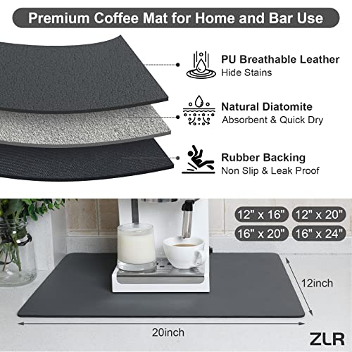 Coffee Bar Mat for Espresso Machine