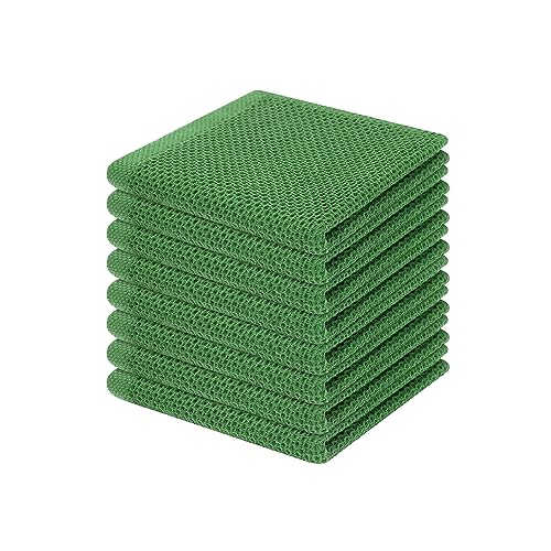 100% Cotton Waffle Weave Kitchen Dish Cloths 8 (8 Count)