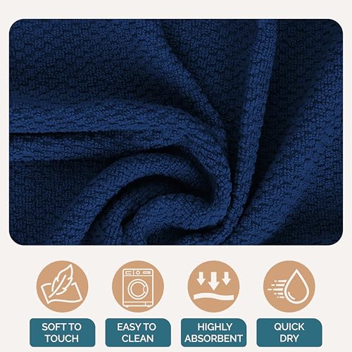 Kitchen Towel Set 8 Pc 4 Dish Cloths (8 Count)