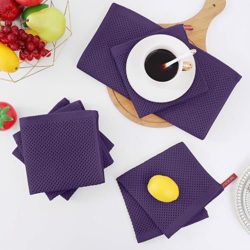 100% Cotton Waffle Weave Kitchen Dish Cloths 18 (18 Count)