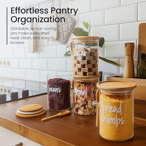 Glass Food Storage Containers with Lids (4 Count)