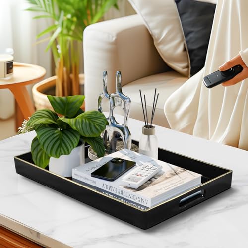 Black Decorative Tray for Coffee Table