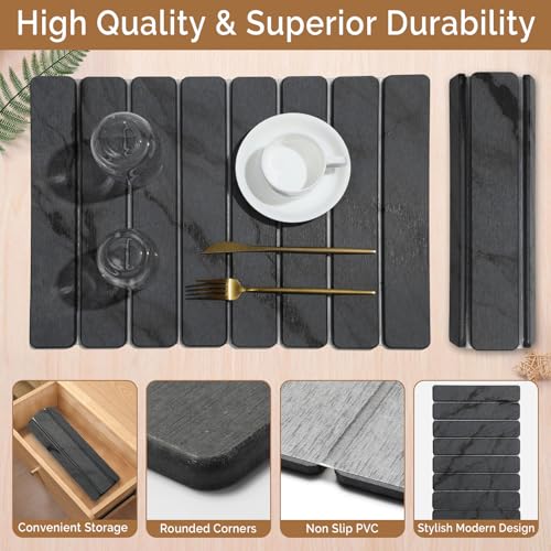 2 PCS Stone Dish Drying Mat for Kitchen Counter (2 Count)