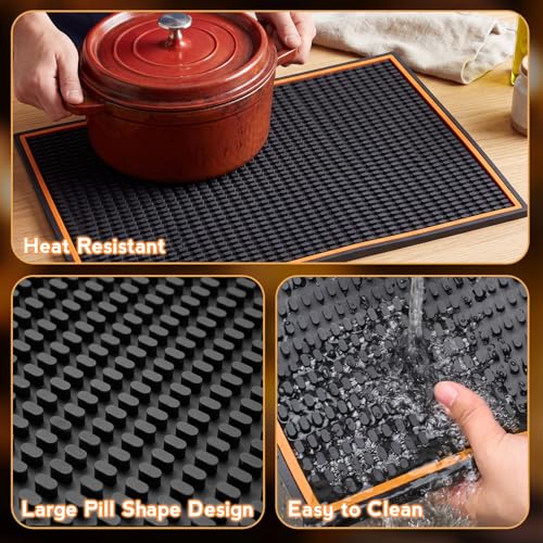 2 Pcs Bar Mats for Countertop (4 Count)