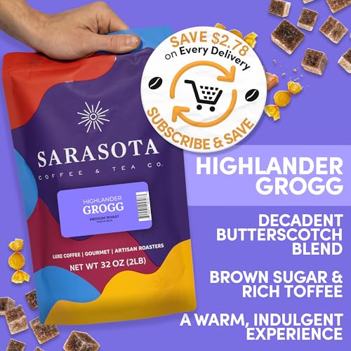 2 lb Highlander Grogg Whole Bean Coffee (32 Ounce)
