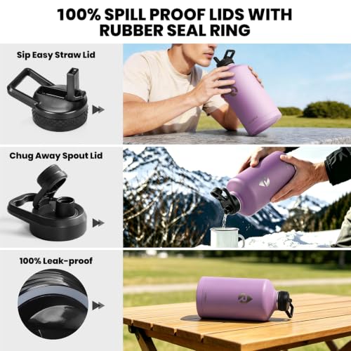 One Gallon Water Bottle Insulated 128 oz