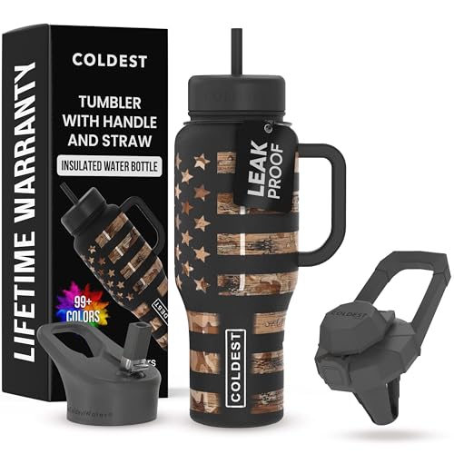 Coldest Tumbler with Handle and Straw