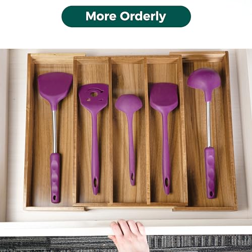 Acacia Kitchen Drawer Organizer Expandable