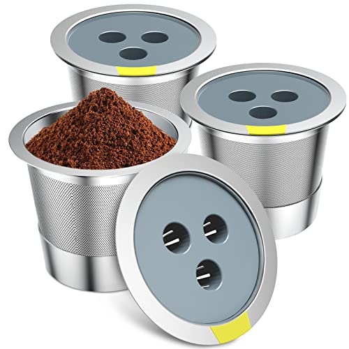Stainless Steel Reusable K Cups Compatible for Ninja Coffee Maker (3 Count)