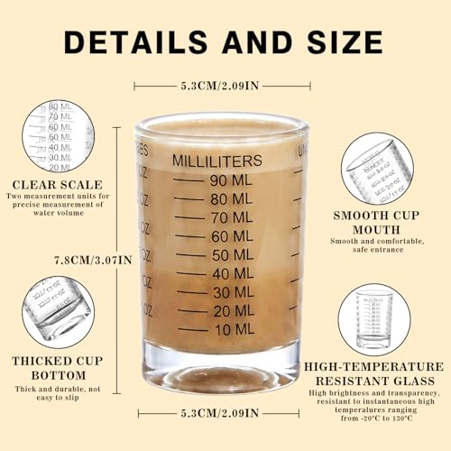 2 Pack Shot Glass Measuring Cup Set (2 Count)