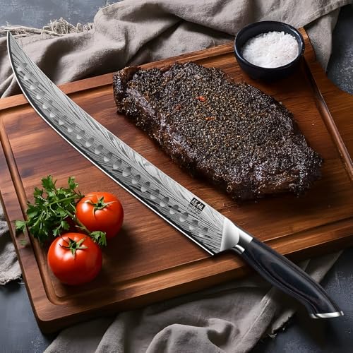 Butcher Knife in High Carbon Powder Steel