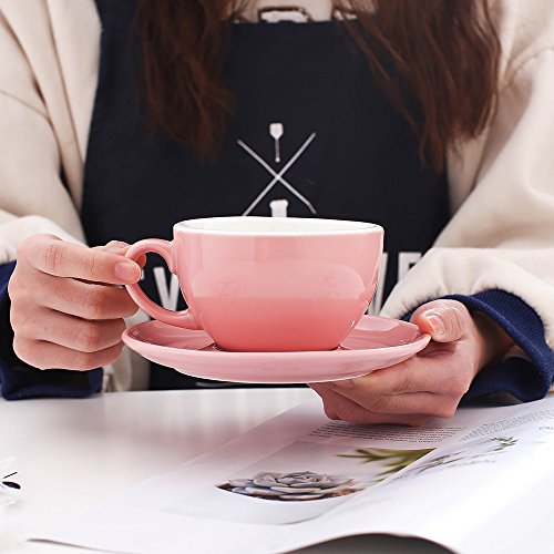 Americano Coffee Cup and Saucer Latte Art Cappuccino Barista Cups