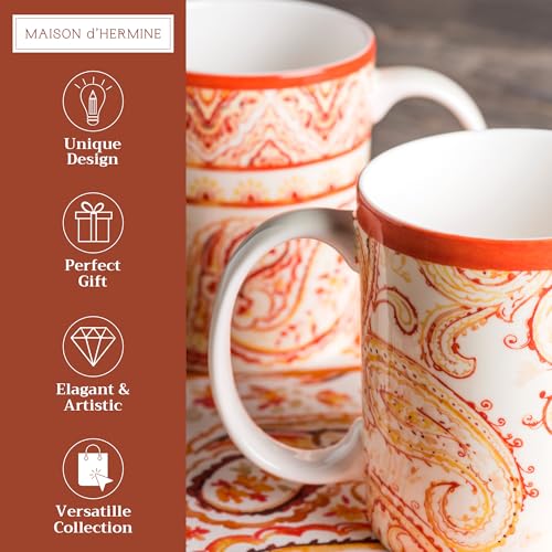 Coffee Mug with Handles Tea Cups (2 Count)