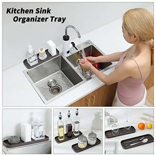 Silicone Kitchen Sink Organizer Tray for Multiple Usage