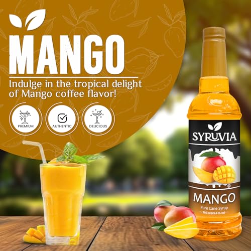Mango Syrup Flavored Syrup for Cocktails (25.4 Fl Oz)