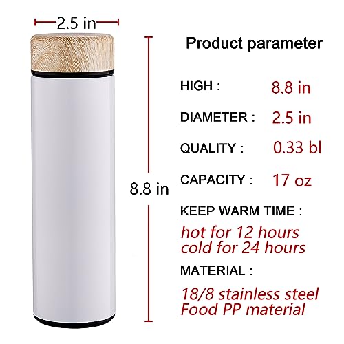 15oz Water Bottle Stainless Steel Thermos Flask