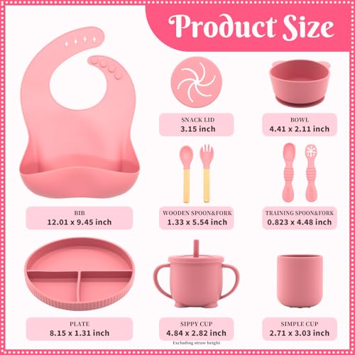 Silicone Baby Feeding Set 10 Pcs (10 Count)