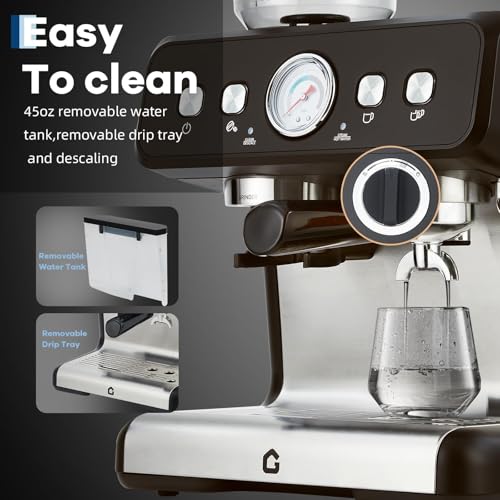 20 Bar Espresso Coffee Machine with Built