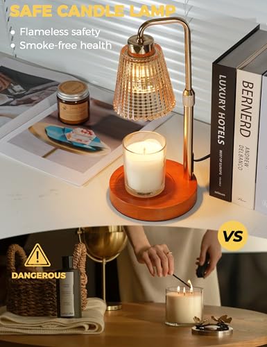 Modern Candle Warmer Lamp with 24h Cycle Timer