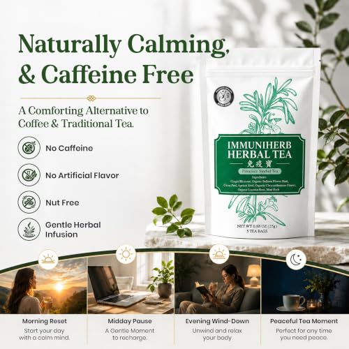 Immune Defense & Respiratory Comfort Traditional Chinese Herbal Tea for Modern Wellness (5 Count)