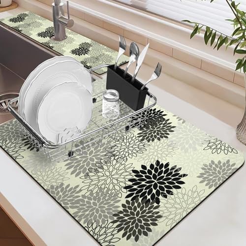 19.5" x 12" Dish Drying Mat & 24" x 5.5" Sink Splash Guard